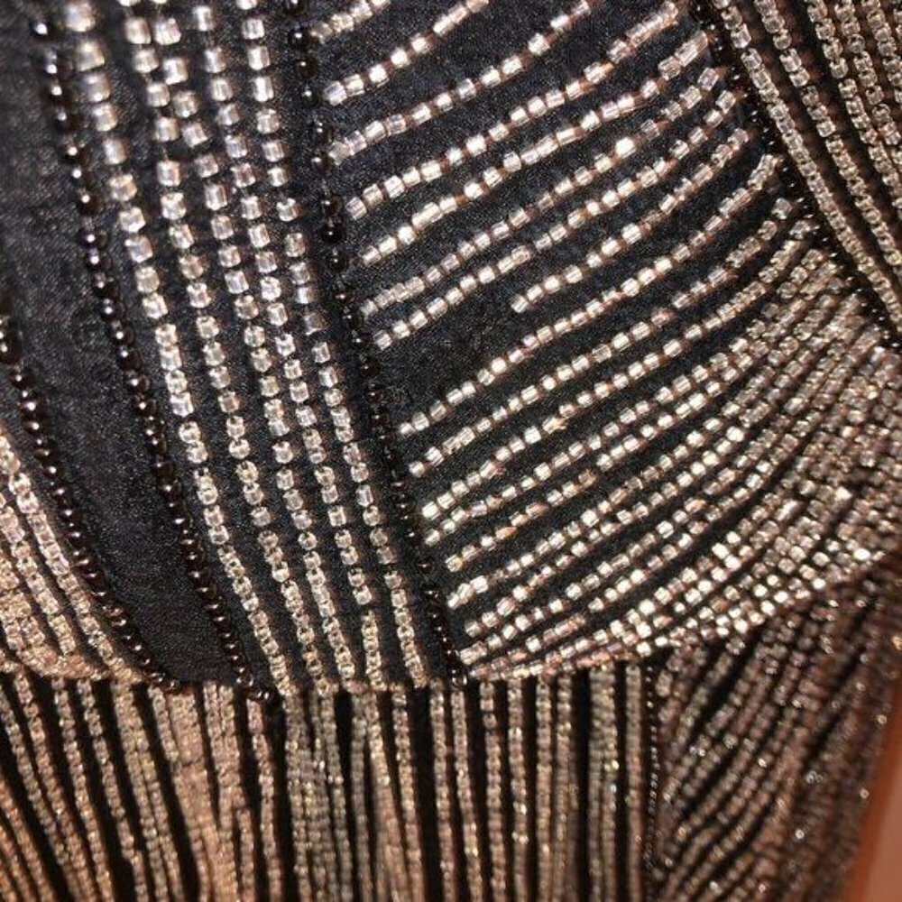 Skirt Set Womens Size Small S Vintage Beaded High Quality Elastic Waist Black - Picture 14 of 16